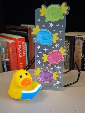 Reading Duck And Axolotl Bookmark